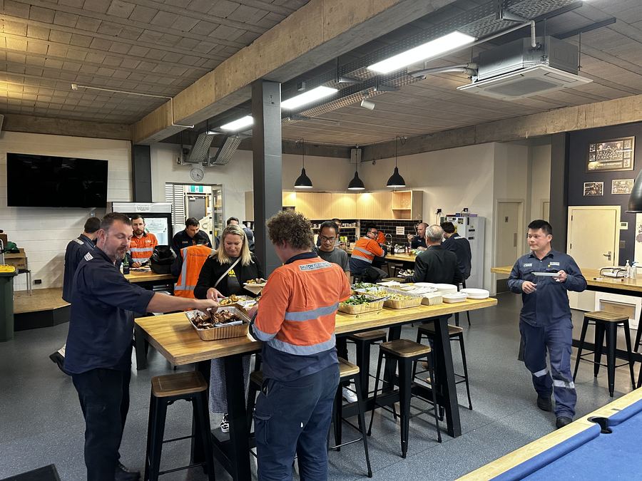 Indoor corporate catering