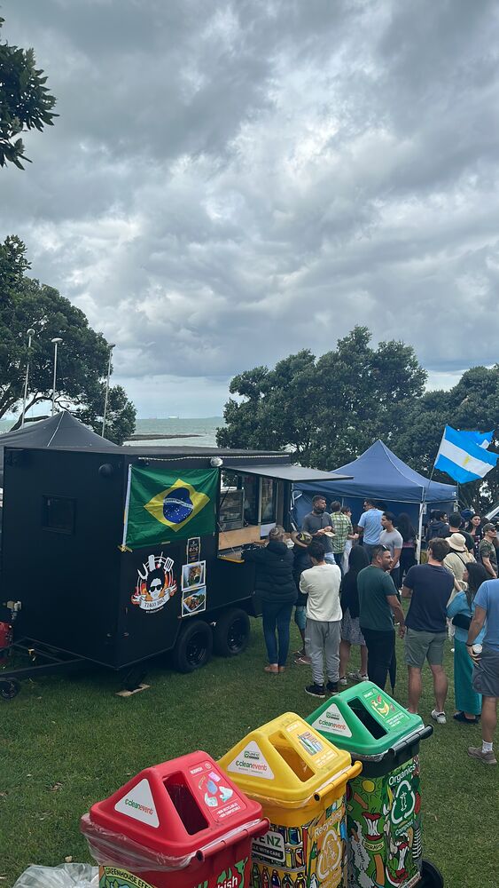 Tiago BBQ trailer at a waterfront event